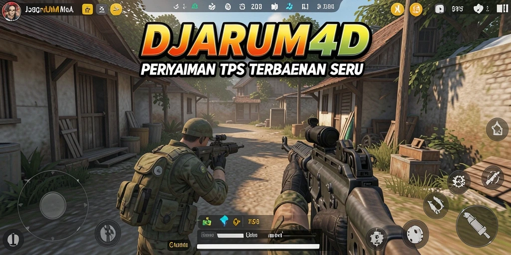 Screenshot utama DJARUM4D yang menampilkan aksi seru dalam permainan TPS.