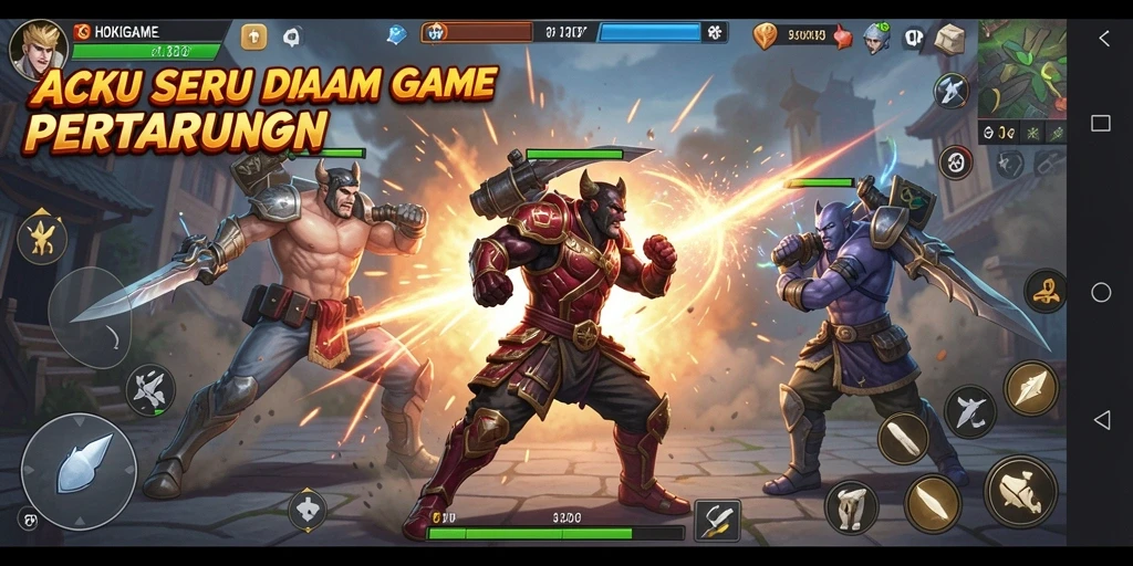 Gameplay seru dengan pertarungan yang menegangkan di HOKIGAME.