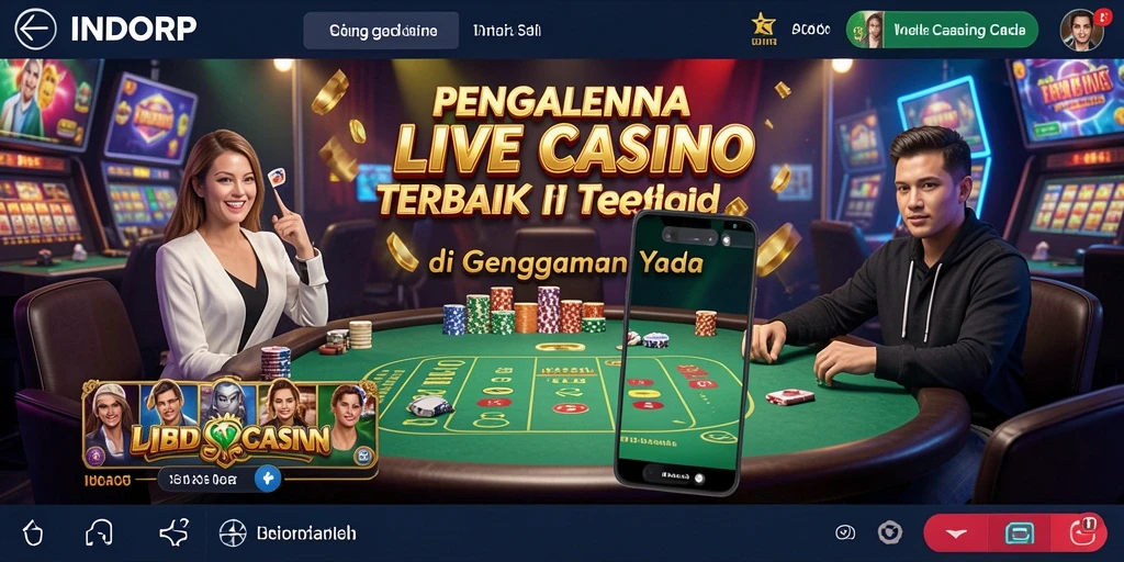 Tampilan gameplay menarik dari INDORP dengan dealer langsung.
