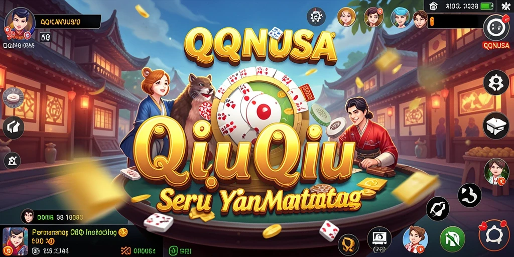 Tampilan gameplay QiuQiu yang seru dan menegangkan.